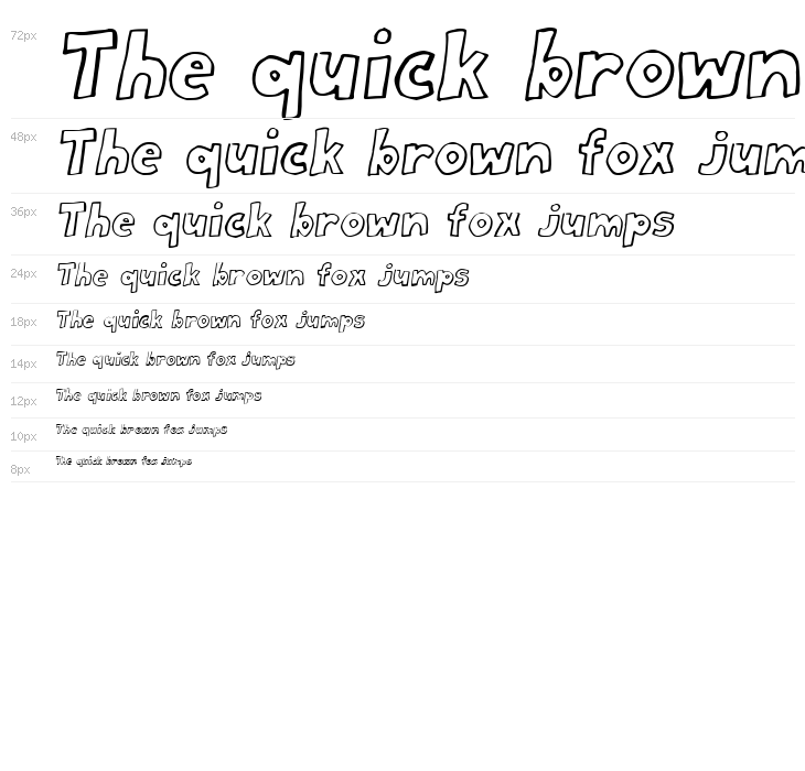 Milord Italic Waterfall