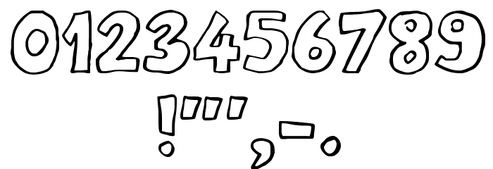 Milord Regular フォント その他の文字