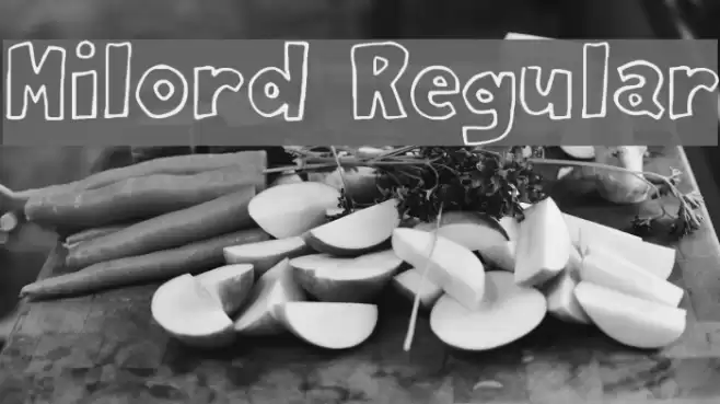 Milord Regular フォント examples