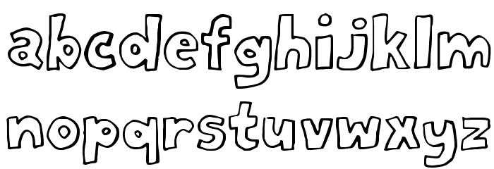 Milord Regular フォント 小文字