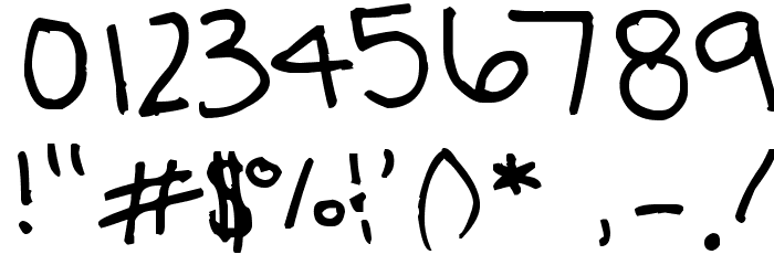 Milo's Grade 7 Font OTHER CHARS
