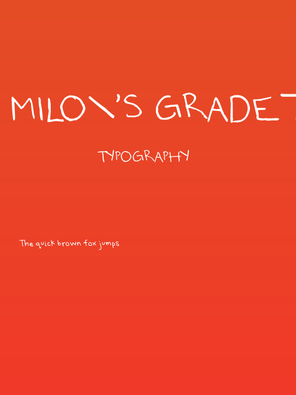 Milo's Grade 7 Poster