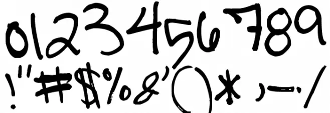 Milo's Grade Five Font OTHER CHARS