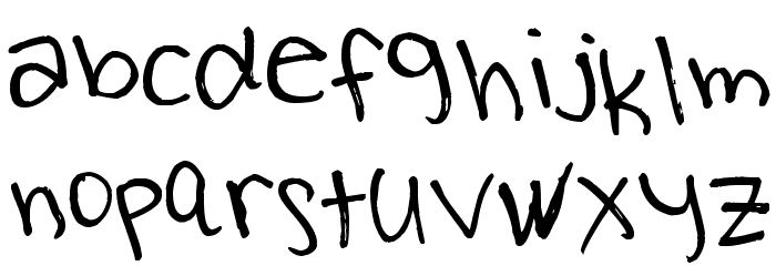 Milo's Grade Five Schriftart Kleinbuchstaben