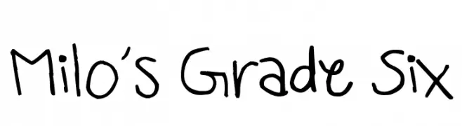 Milo's Grade Six  لخطوط تنزيل