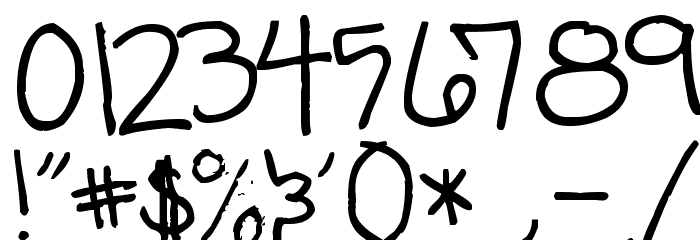 Milo's Grade Six Шрифта ДРУГИЕ символов