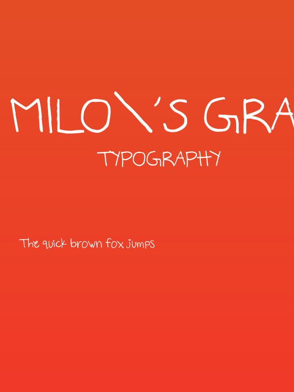 Milo's Grade Six Poster