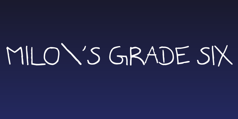 Milo's Grade Six Social Header