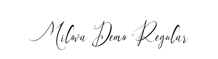 Milova Demo Regular  フリーフォントのダウンロード