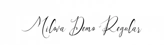 Milova Demo Regular  Frei Schriftart Herunterladen