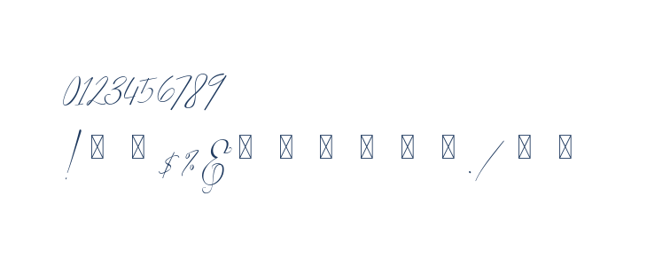 Milova Demo Regular Other Characters