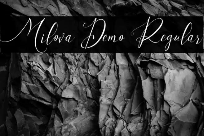 Milova Demo Regular Font examples