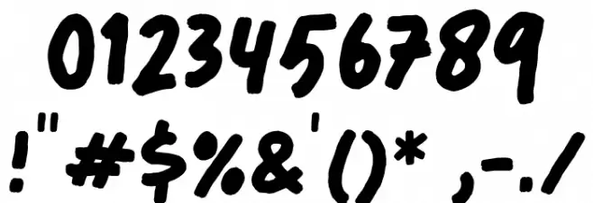 Milterna1Demo Font OTHER CHARS