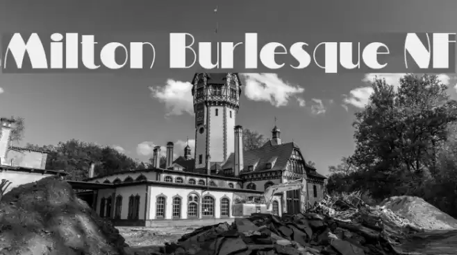Milton Burlesque NF Font examples