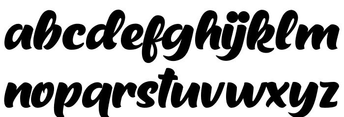 Milton Keynes Font LOWERCASE