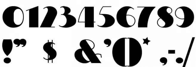 MiltonBurlesque Font OTHER CHARS