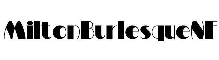MiltonBurlesqueNF  baixar fontes gratis
