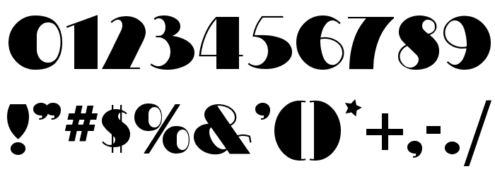 MiltonBurlesqueNF Font OTHER CHARS
