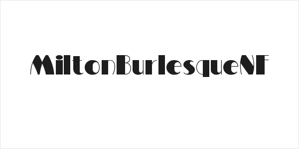 MiltonBurlesqueNF Logo