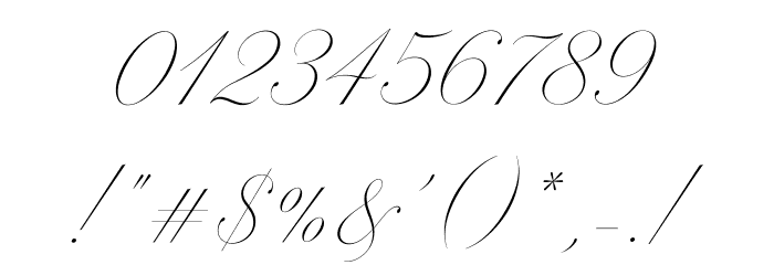 MiltonOne Font OTHER CHARS