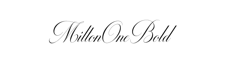 MiltonOneBold Font