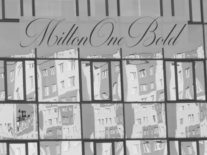 MiltonOneBold Font examples