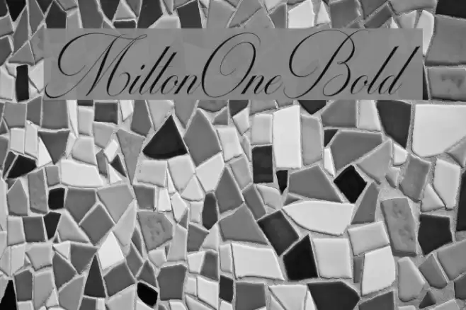 MiltonOneBold Font examples