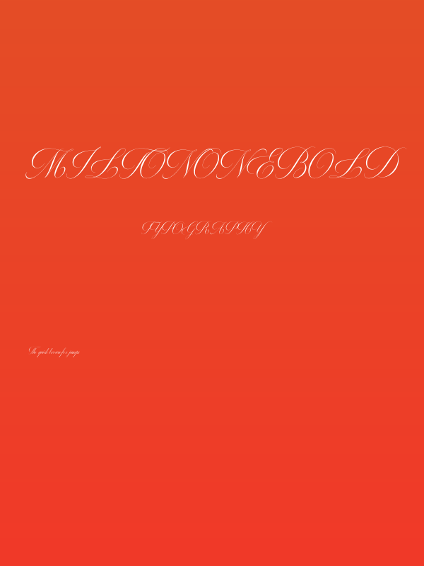 MiltonOneBold Poster