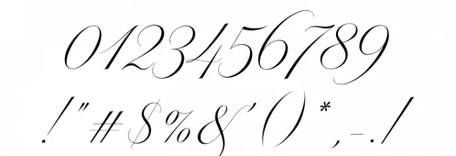 MiltonTwoBold Font OTHER CHARS