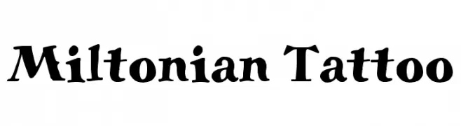 Miltonian Tattoo  Descarca Fonturi Gratis