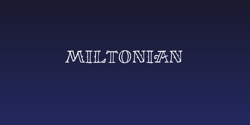 Miltonian Social Header