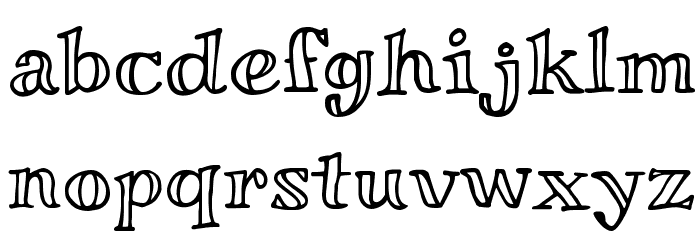 Miltonian Font LOWERCASE