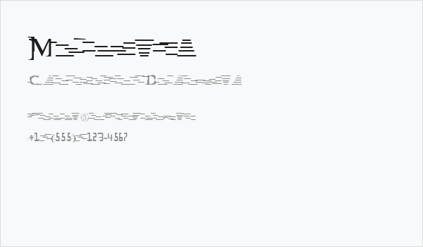 Miltown Business Card