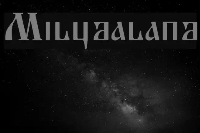 Miludaland Font examples
