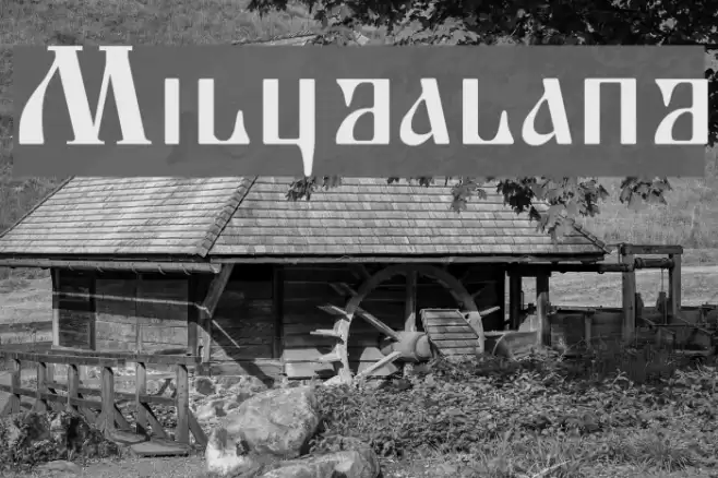 Miludaland Font examples