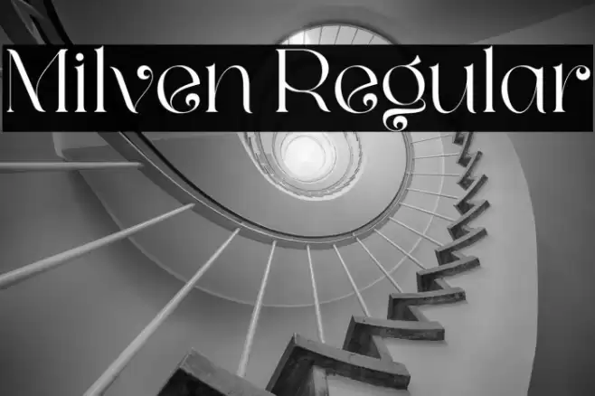 Milven Regular Font examples