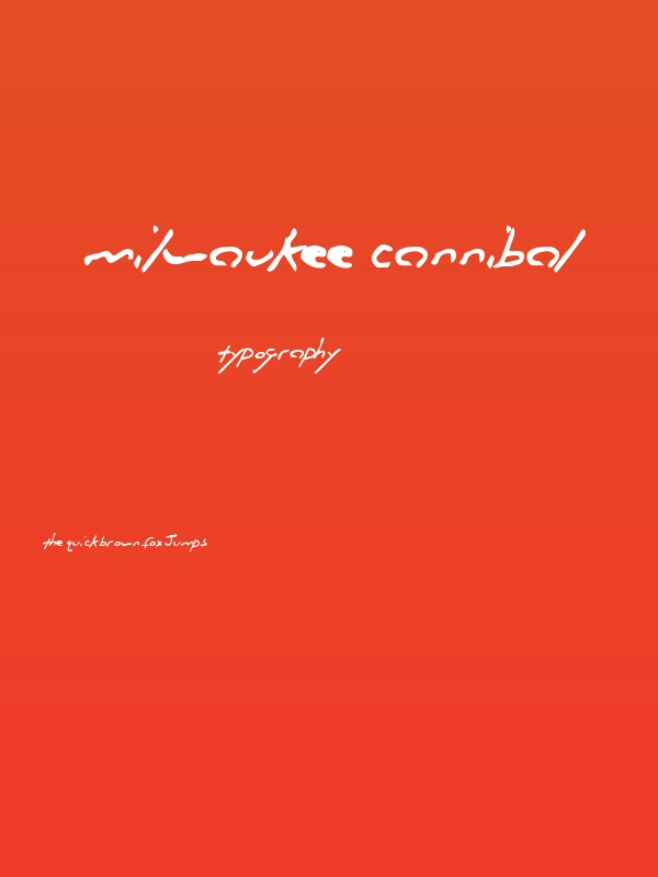 Milwaukee Cannibal Poster