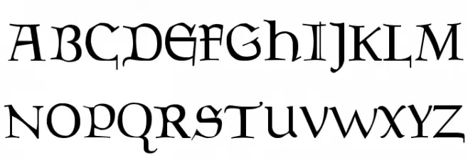 Milwich Font UPPERCASE