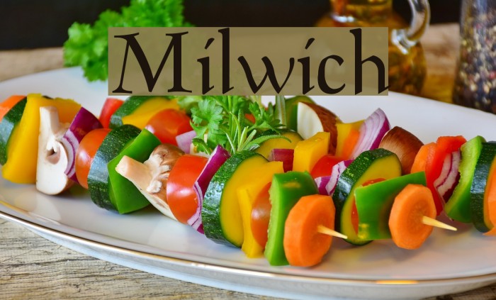 Milwich Font examples