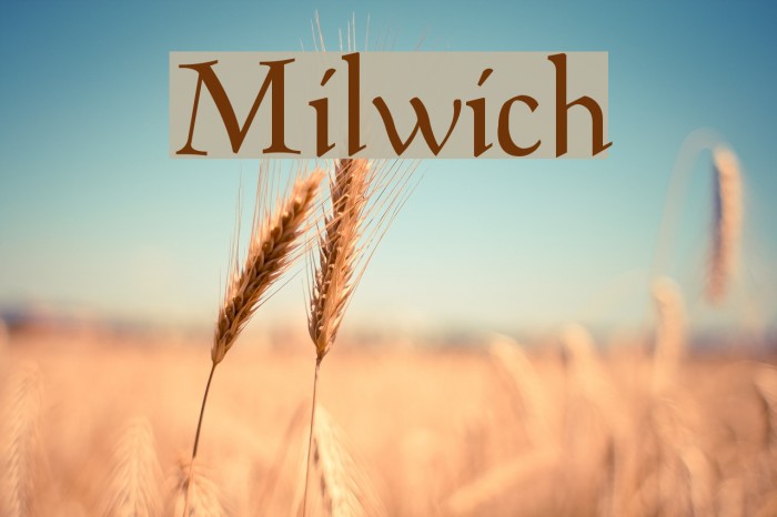 Milwich Font examples