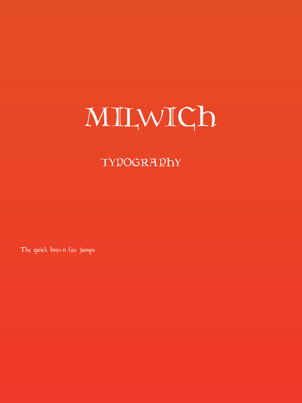 Milwich Poster