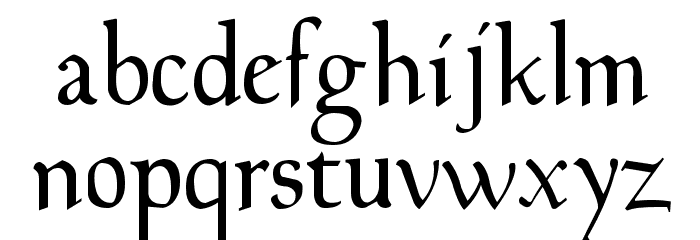 Milwich Font LOWERCASE