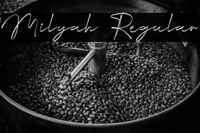 Milyah Regular Caratteri examples