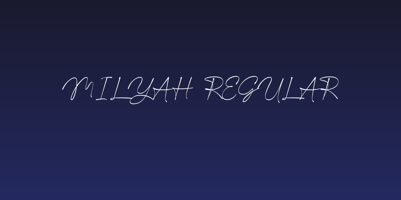 Milyah Regular Social Header