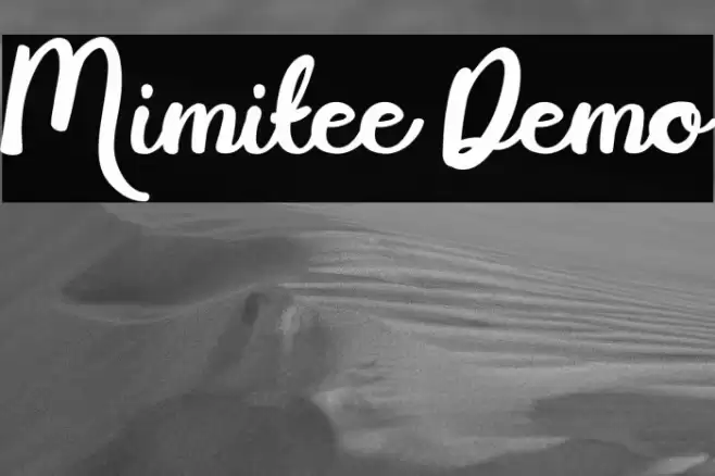 Mimitee Demo Font examples