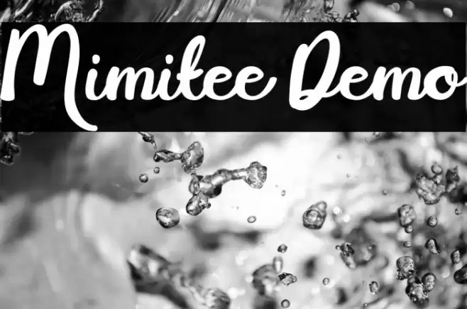 Mimitee Demo Font examples