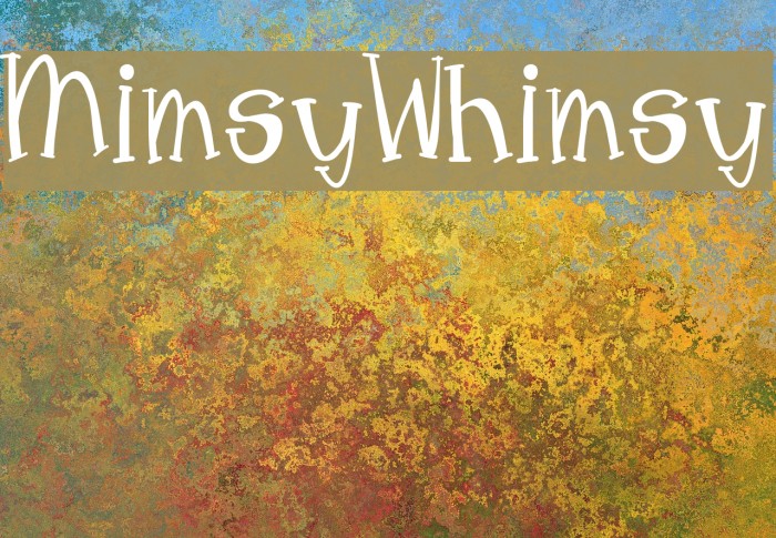 MimsyWhimsy Font examples