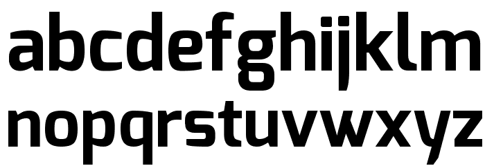 Mina Bold Font LOWERCASE