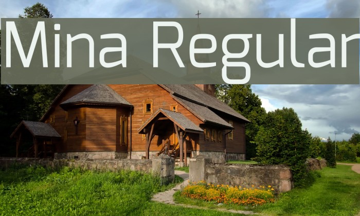 Mina Regular Font examples