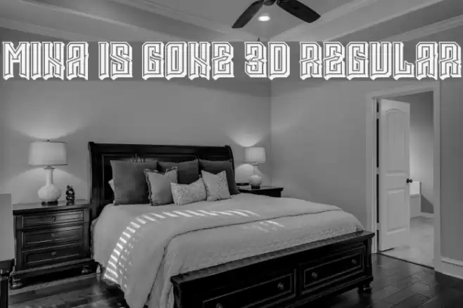 Mina is gone 3D Regular Font examples